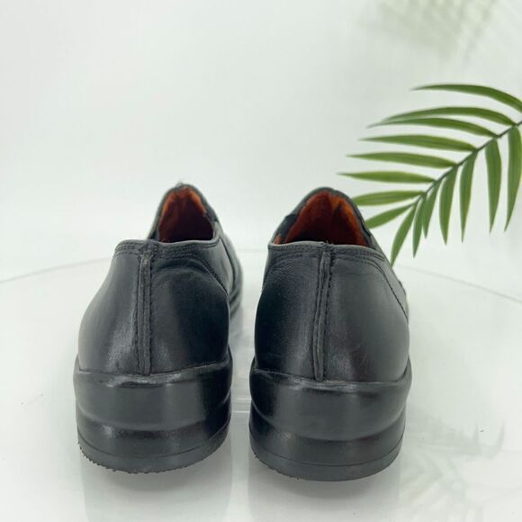 Footprint by Birkenstock Loafers Women's Size 37 6 Narrow Black Leather Shoes - Picture 6 of 14